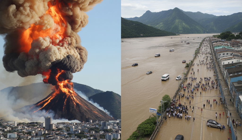 Accident dramatique d'une montgolfière incendiée et chute au Brésil causant huit morts, avec évacuations massives en Chine à cause d'inondations dévastatrices.