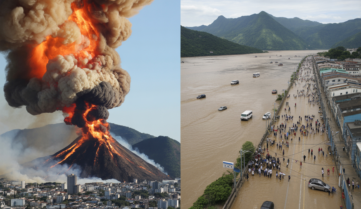 Accident dramatique d'une montgolfière incendiée et chute au Brésil causant huit morts, avec évacuations massives en Chine à cause d'inondations dévastatrices.