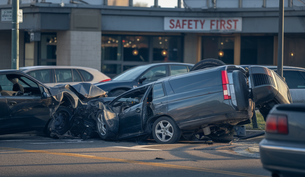 Représentation émotionnelle d'un accident tragique à Chatham, Illinois