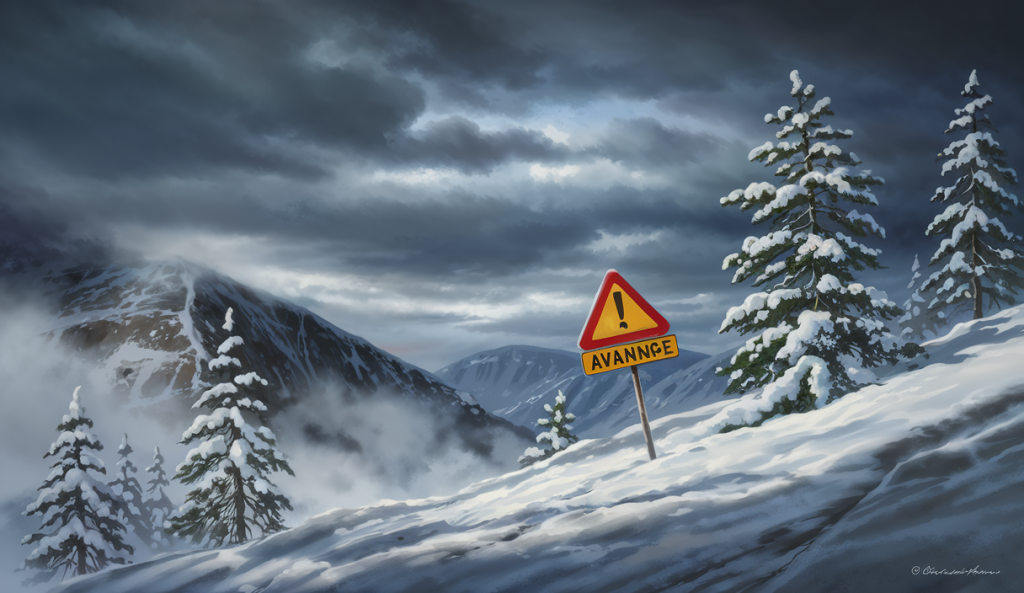 Alerte météo avalanche et conditions climatiques hivernales en Savoie, France