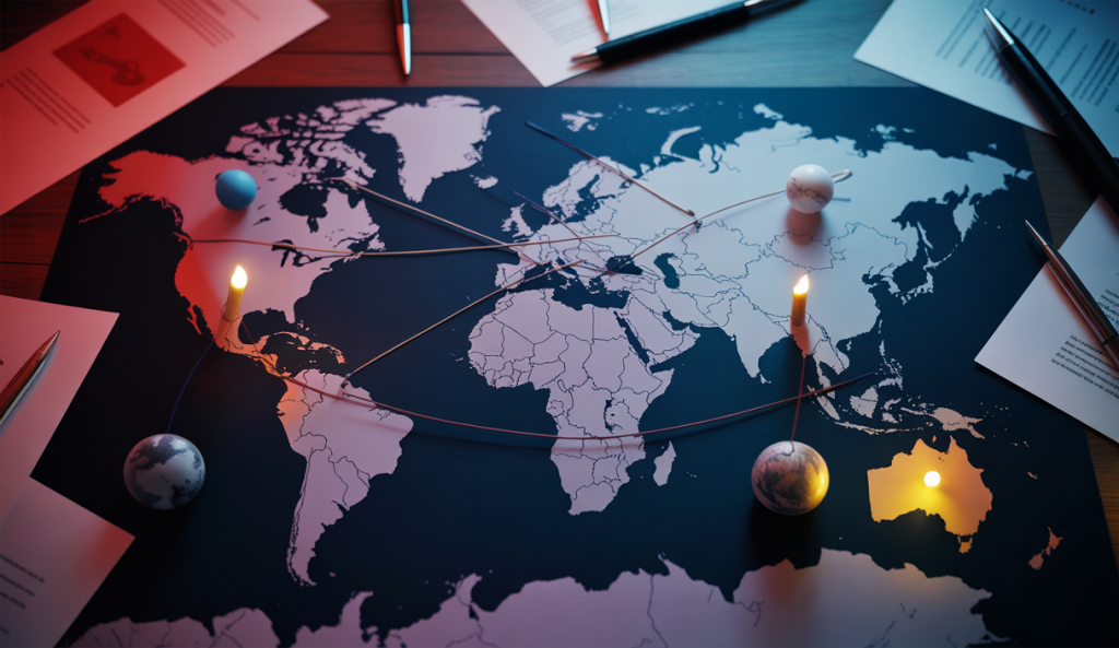 Illustration des conflits géopolitiques majeurs en 2025