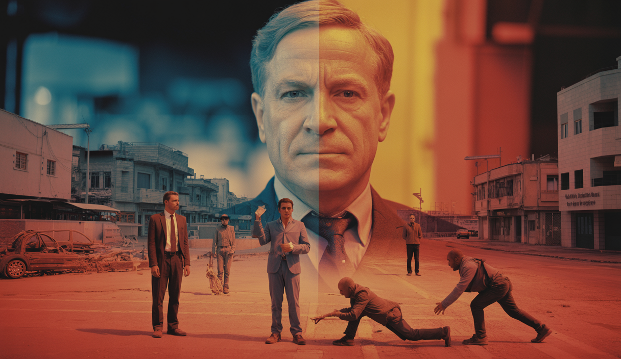 Illustration intense des tensions à Gaza en 2025