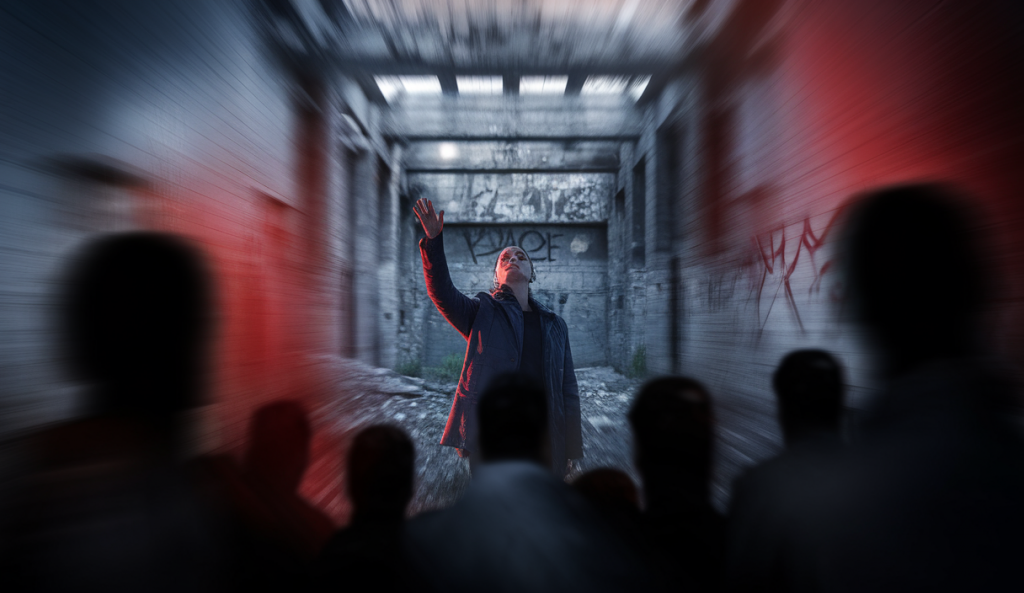 Illustration émotive des violations des droits de l'homme à Gaza