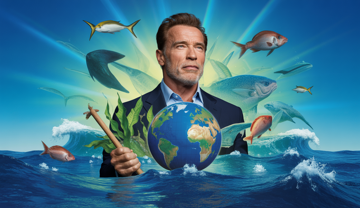 Arnold Schwarzenegger promoteur de l'action climatique et de la protection des océans