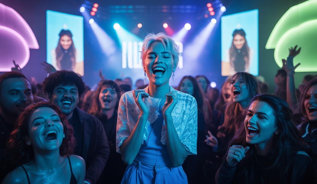 Billie Eilish captivant le public à Paris