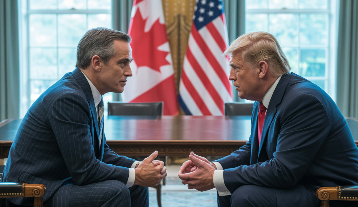 Réunion entre dirigeants canadiens et américains pour relancer les négociations commerciales après l'annulation de la taxe sur les services numériques