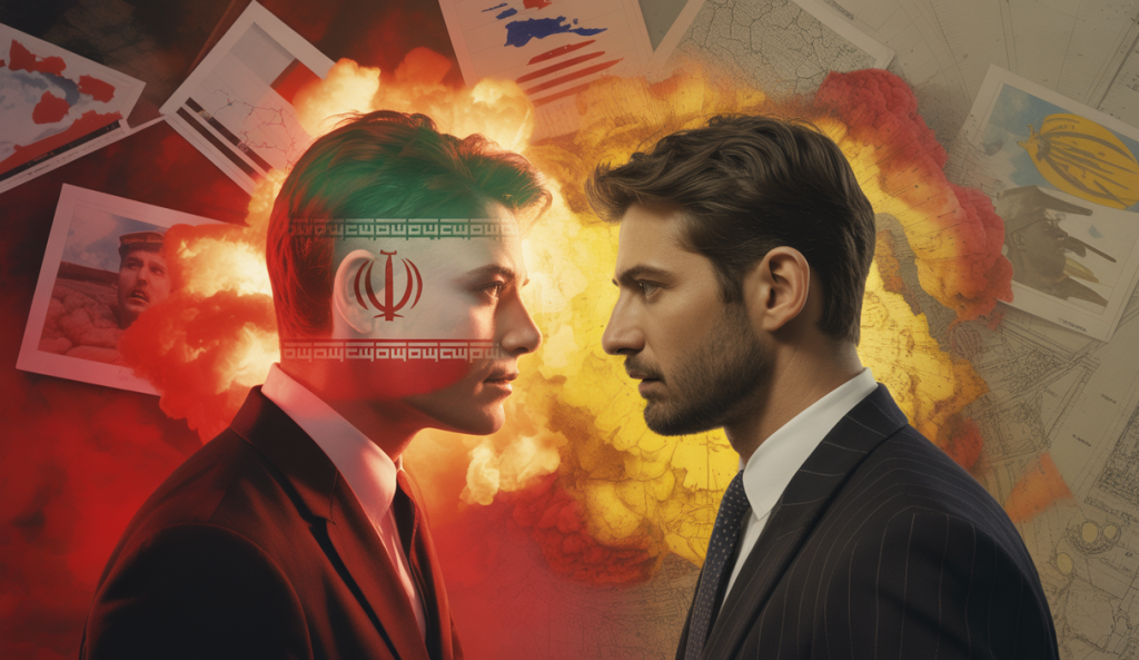 Illustration impactante du conflit Iran-Israël