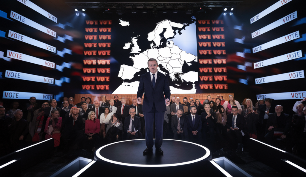 Image illustrant l'analyse des élections présidentielles en Roumanie et la monté de l'extrême droite.