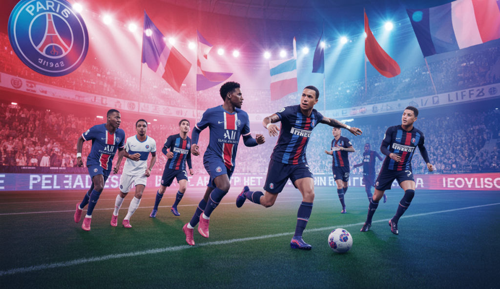 Match de football entre le Paris Saint-Germain et l'Inter Milan lors de la finale de la Ligue des Champions 2025.