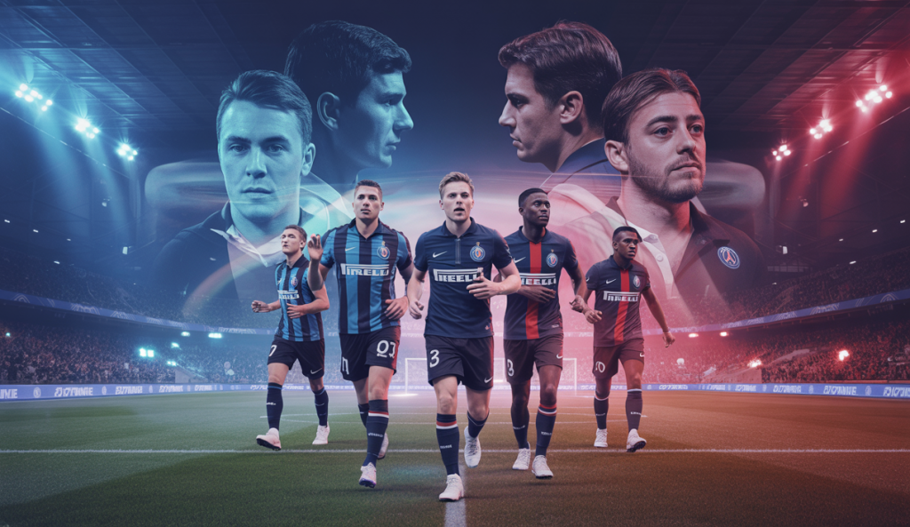 Match de la Ligue des Champions 2025 entre l'Inter Milan et le Paris Saint-Germain