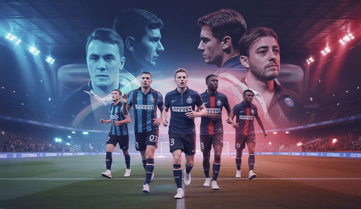 Match de la Ligue des Champions 2025 entre l'Inter Milan et le Paris Saint-Germain