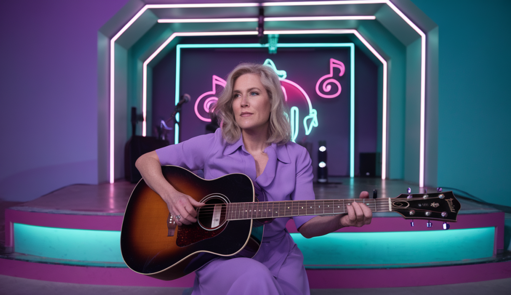Portrait vibrant de Jill Sobule dans une ambiance des années 90, théâtre de l'impact émotionnel de sa musique.