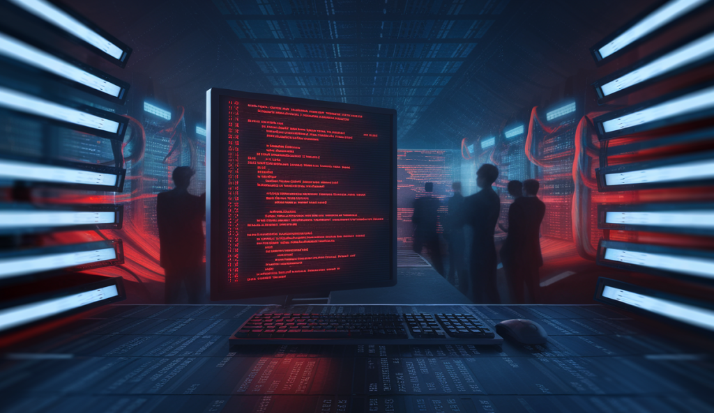 Illustration conceptuelle de la cybercriminalité affectant les entreprises au Royaume-Uni