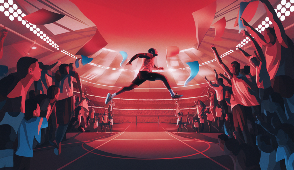 Illustration de l'influence des performances sportives sur le public