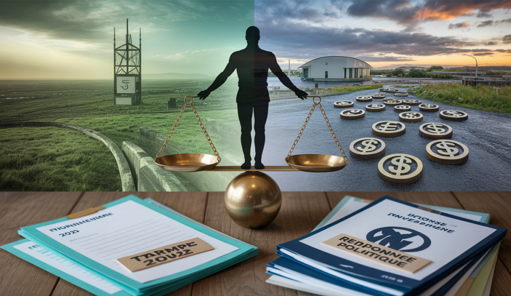 Analyse visuelle des impacts des tarifs de Trump sur l'économie irlandaise en 2025