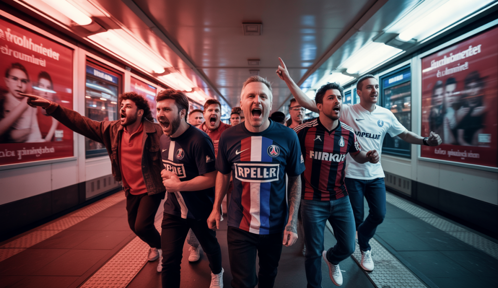 Incident intense entre supporters de football dans le métro de Munich