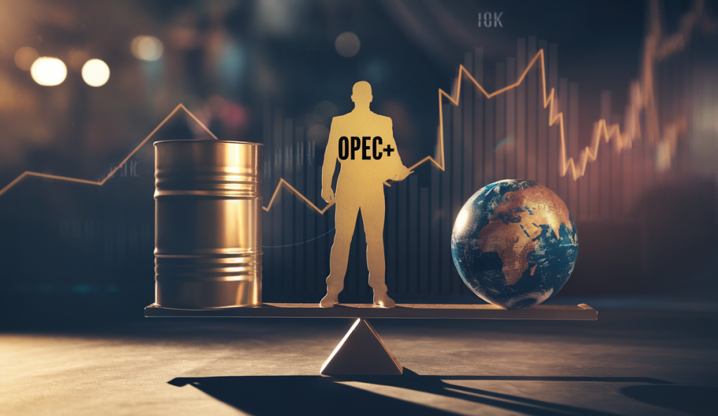 Illustration de l'influence de l'OPEP+ sur l'économie mondiale en 2025