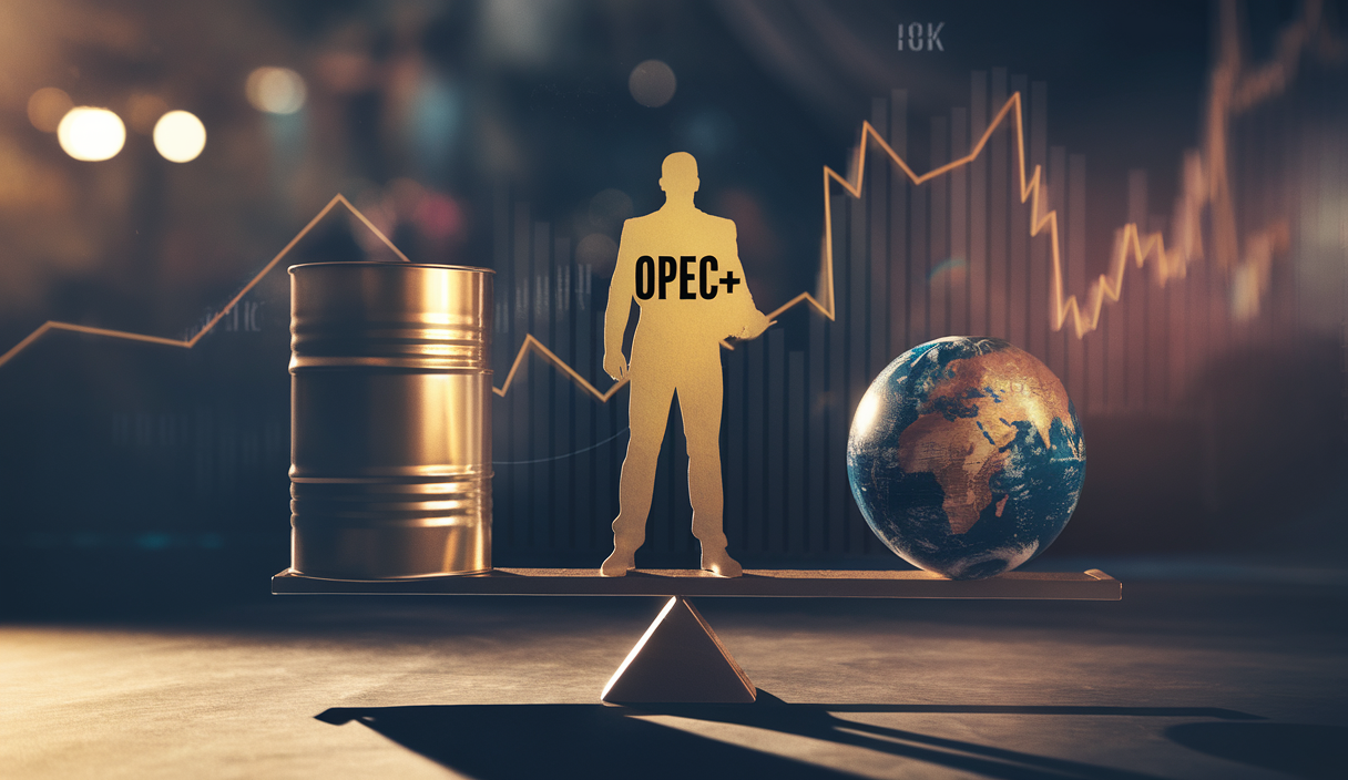 Illustration de l'influence de l'OPEP+ sur l'économie mondiale en 2025
