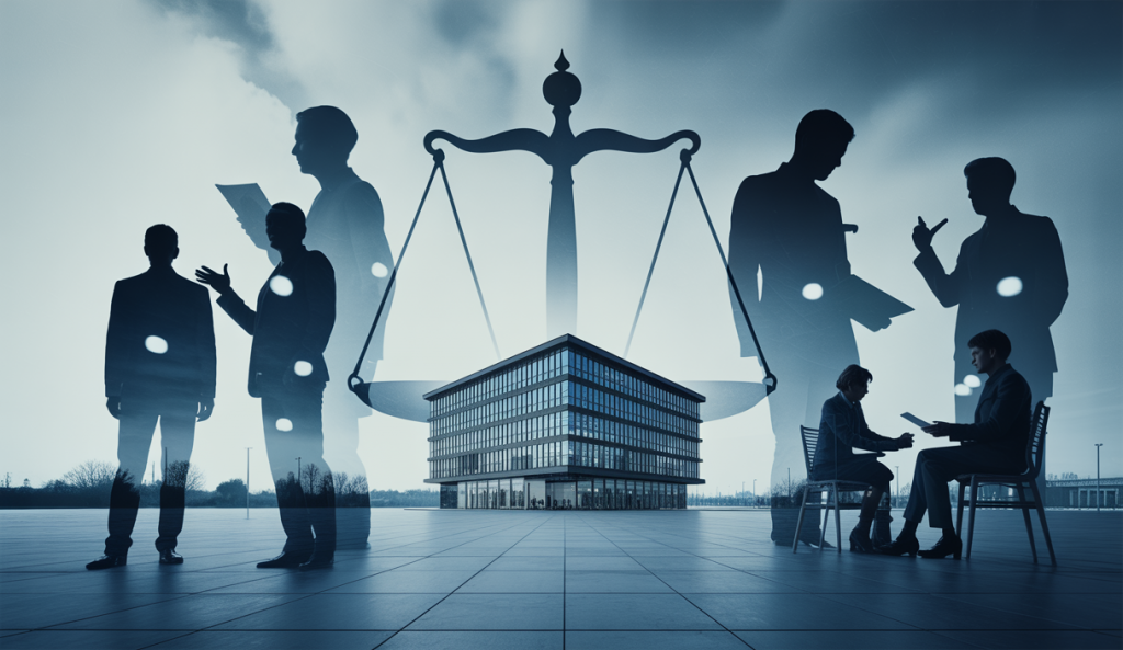 Illustration conceptuelle de l'impact de la loi anticriminalité 2025.