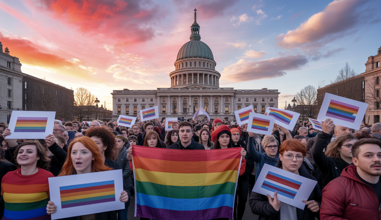 Manifestations politiques et marche LGBTQ+ à Washington