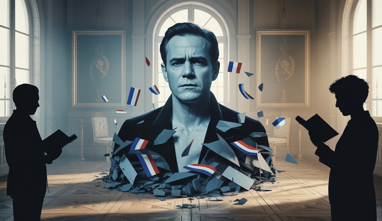 Visualisation dramatique de Nicolas Sarkozy perdant la Légion d'honneur.