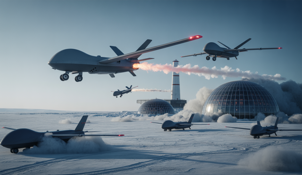 Scène dramatique d'une opération de drones en Ukraine