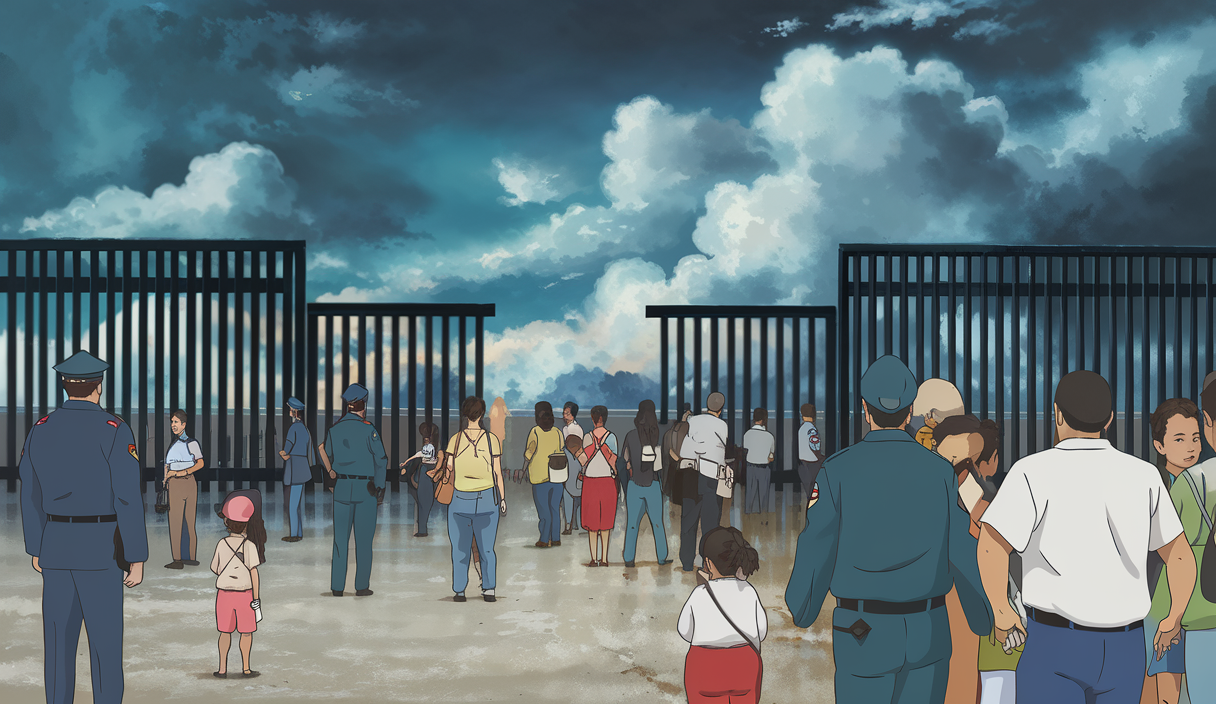 Illustration des politiques migratoires américaines