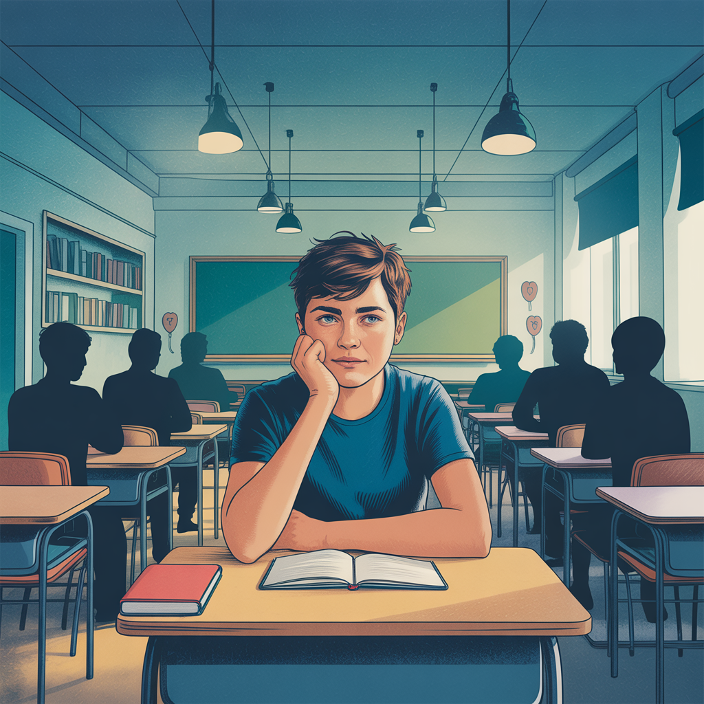 Illustration de la réintégration d'un élève après exclusion pour harcèlement scolaire