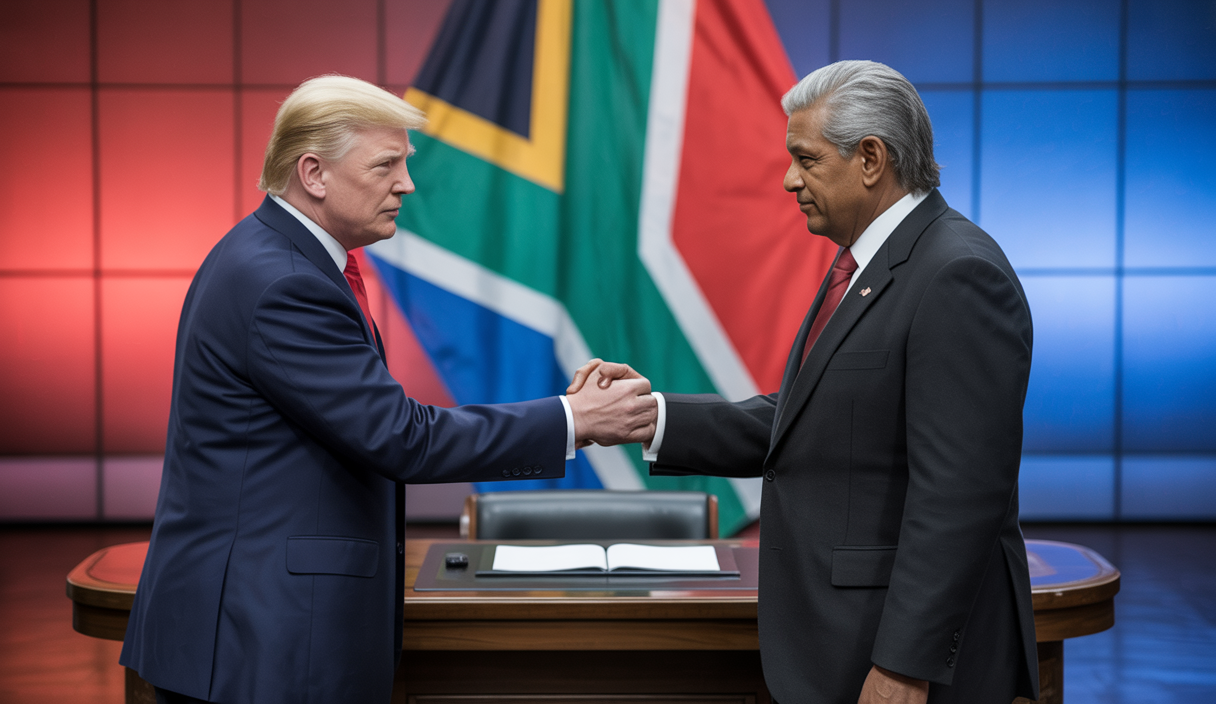 Rencontre diplomatique tendue entre Donald Trump et Cyril Ramaphosa à la Maison Blanche.