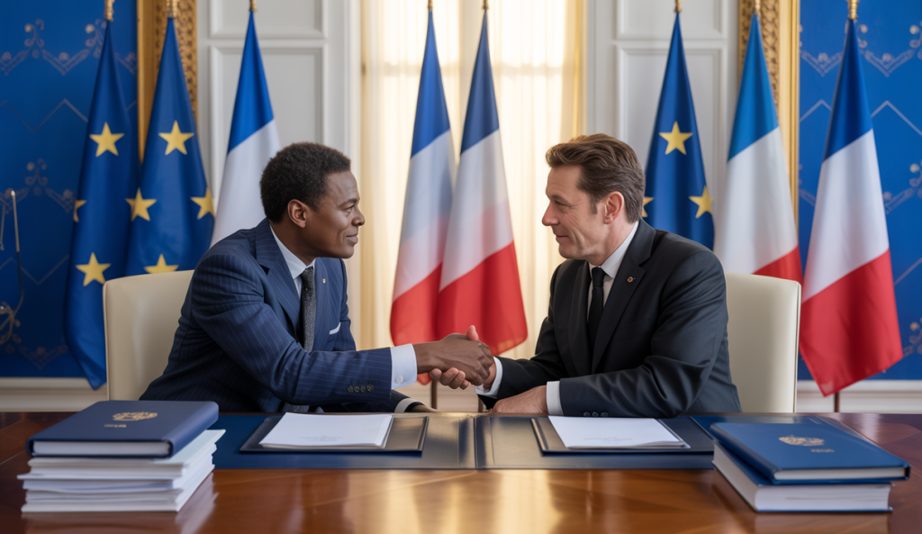Rencontre diplomatique entre Denis Sassou-Nguesso et Emmanuel Macron à l'Élysée