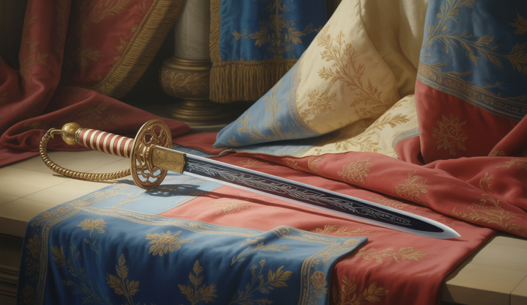 Illustration d'un sabre rare de Napoléon Bonaparte vendu aux enchères.