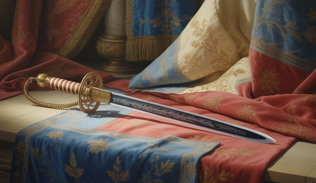 Illustration d'un sabre rare de Napoléon Bonaparte vendu aux enchères.