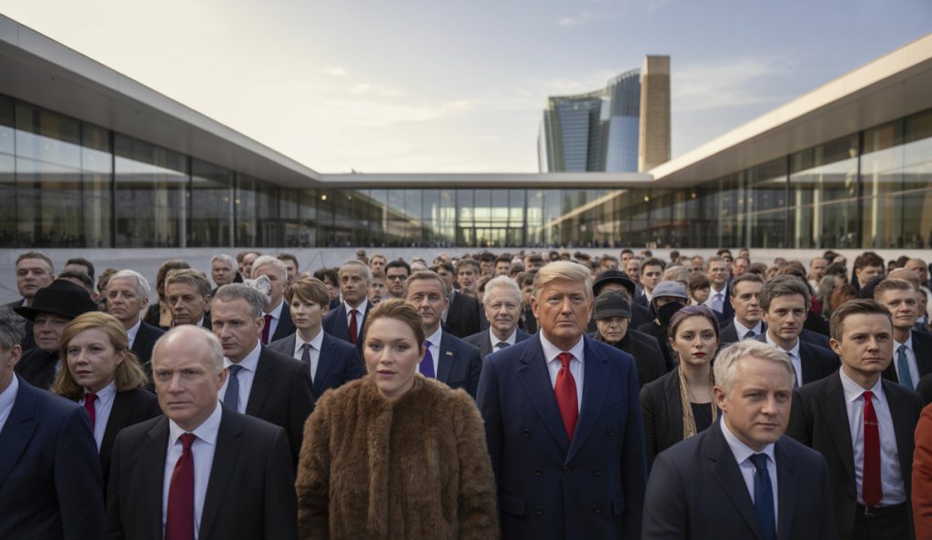 Sommet OTAN à La Haye en juin 2025 avec 838 participants rassemblés pour renforcer la sécurité européenne face aux tensions géopolitiques, avec des dirigeants internationaux devant le World Forum