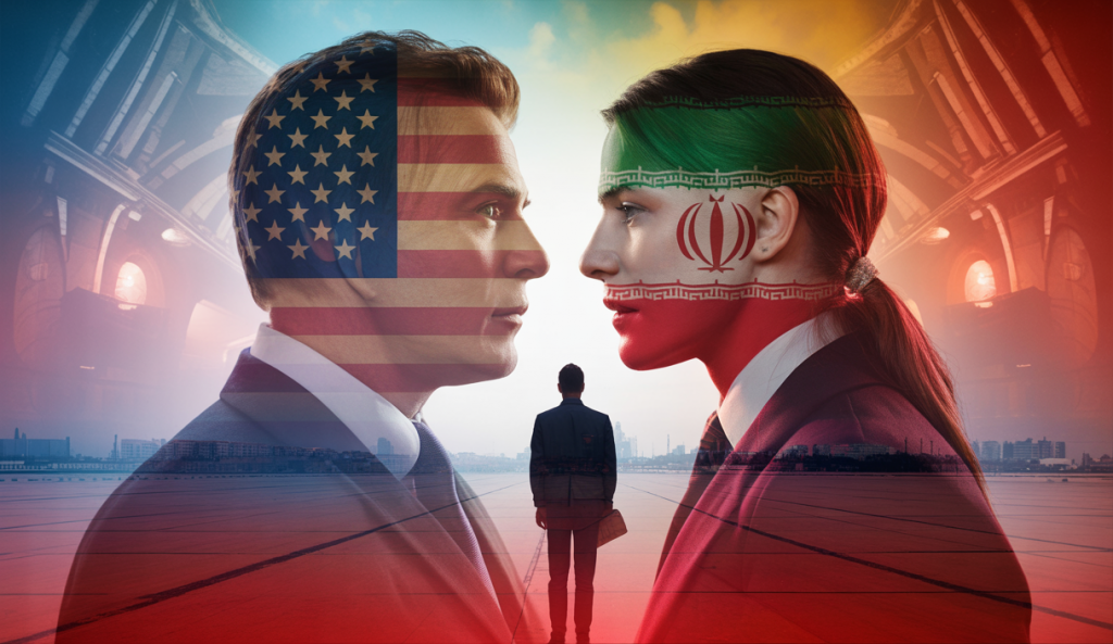 Illustration des tensions géopolitiques entre les États-Unis et l'Iran