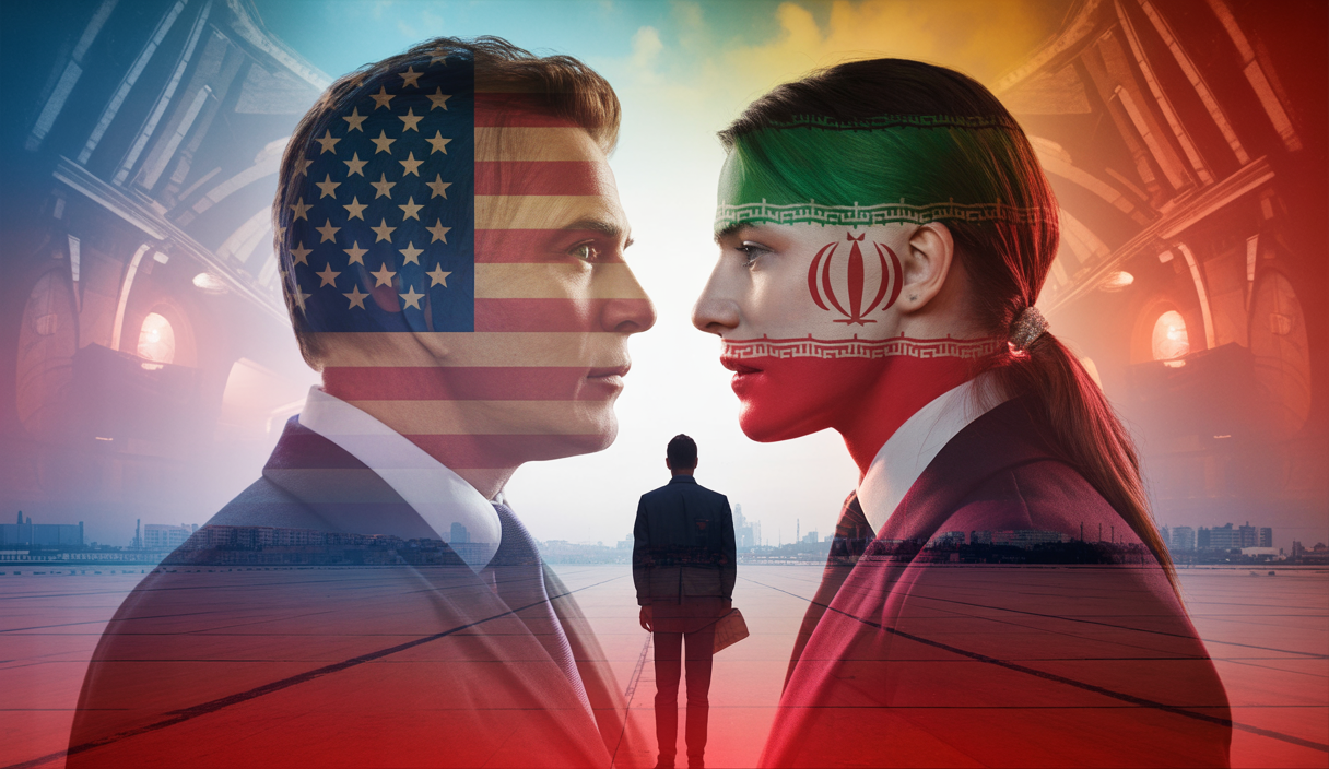 Illustration des tensions géopolitiques entre les États-Unis et l'Iran