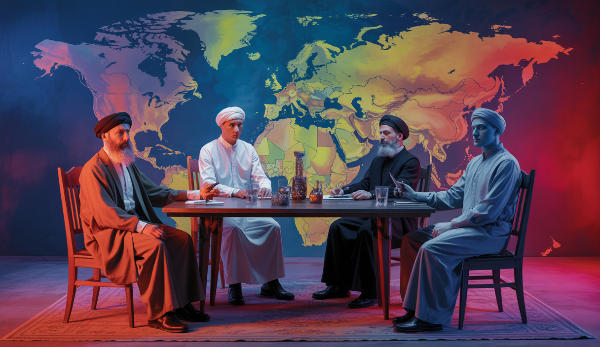 Illustration des tensions géopolitiques majeures entre Iran, Gaza, Chine et Pologne en 2025