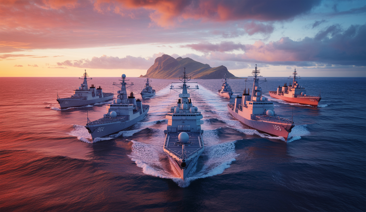 Image évocatrice des tensions militaires autour de Taïwan
