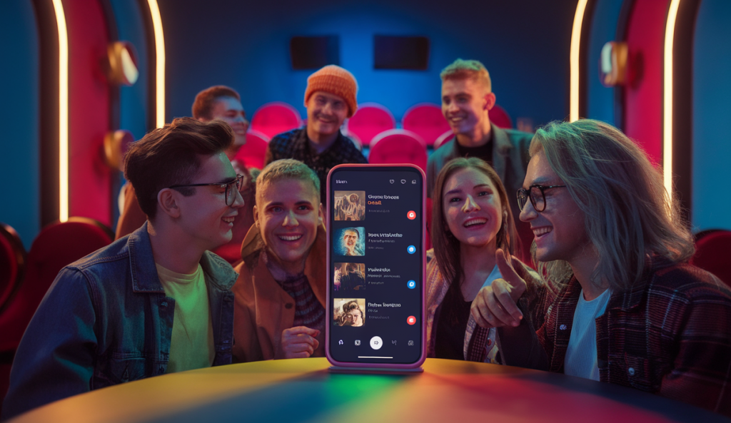 Illustration de l'impact de TikTok sur les recommandations cinématographiques