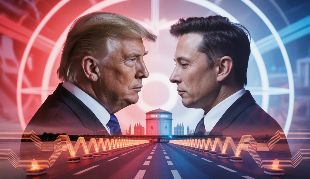Confrontation puissante entre Donald Trump et Elon Musk influençant la politique américaine et les technologies