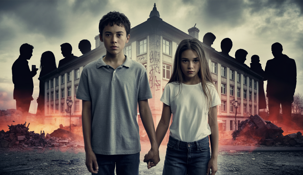 Illustration de la violence scolaire et urbaine en France