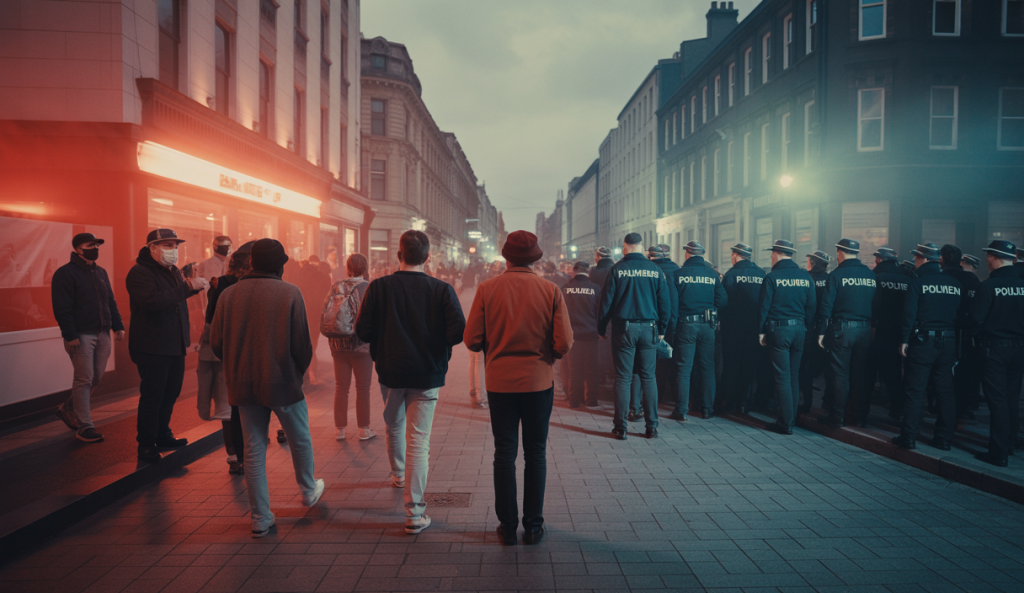 Scène de tensions sociales et conflits en Irlande du Nord