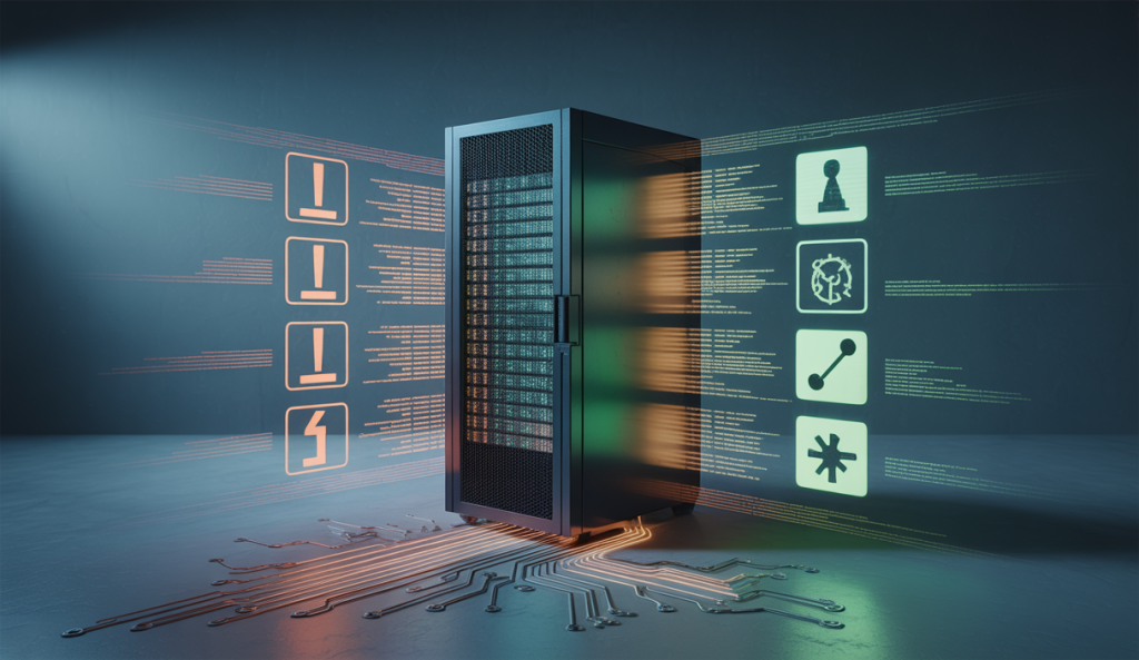 Illustration imaginative sur les erreurs numériques et leurs solutions.